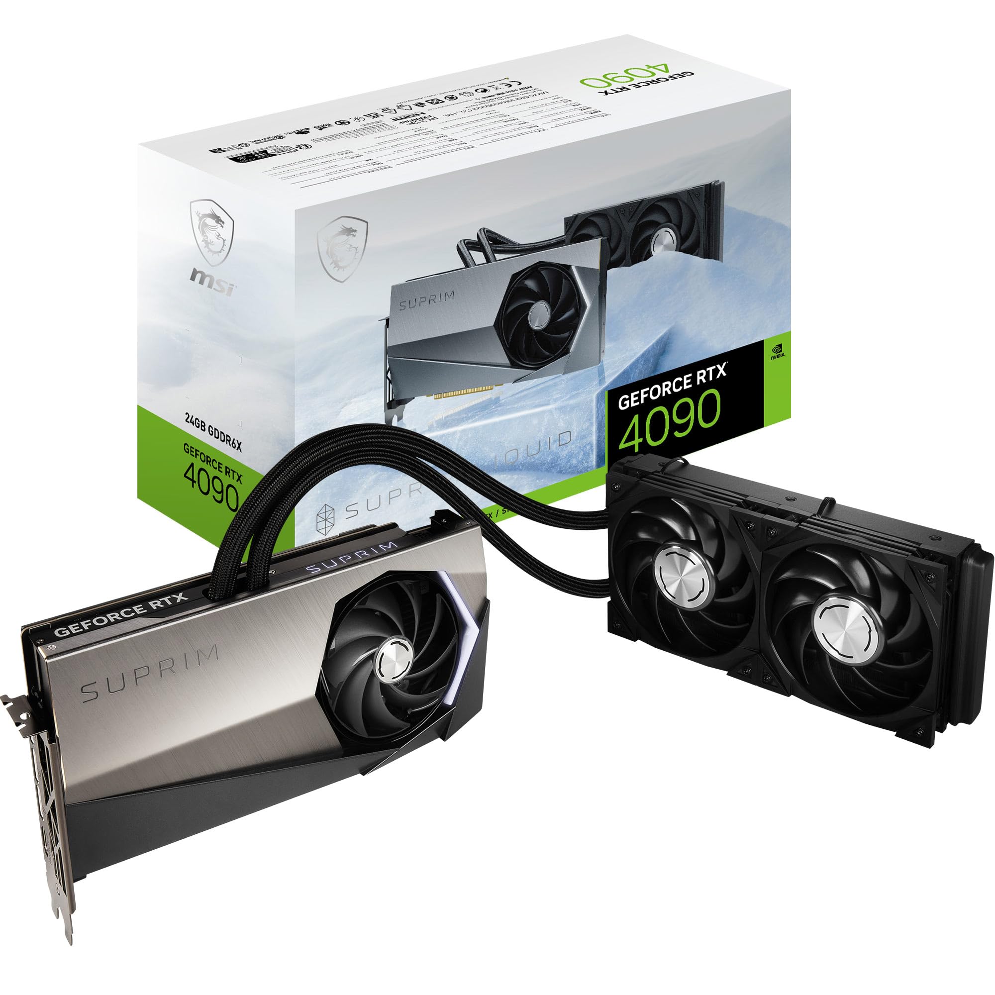 MSI Placa de vídeo para jogos GeForce RTX 4090 SUPRIM LIQUID 24G